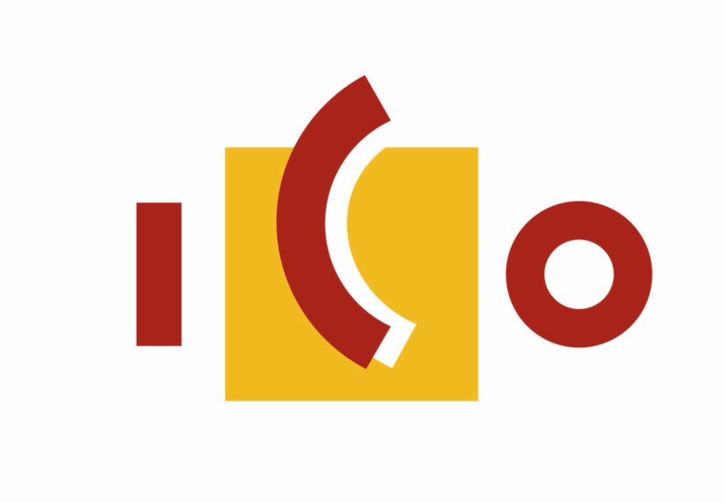 a yellow and red logo