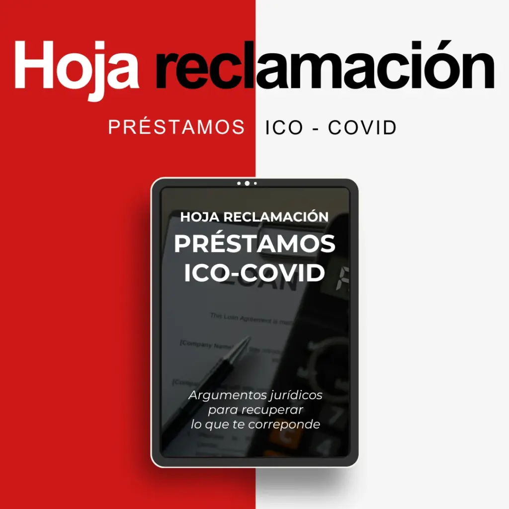 Recurso de Asoban Abogados: guía en formato reclamacion prestamos ico covid pdf con los fundamentos legales necesarios para que empresas y autónomos recuperen intereses cobrados indebidamente.